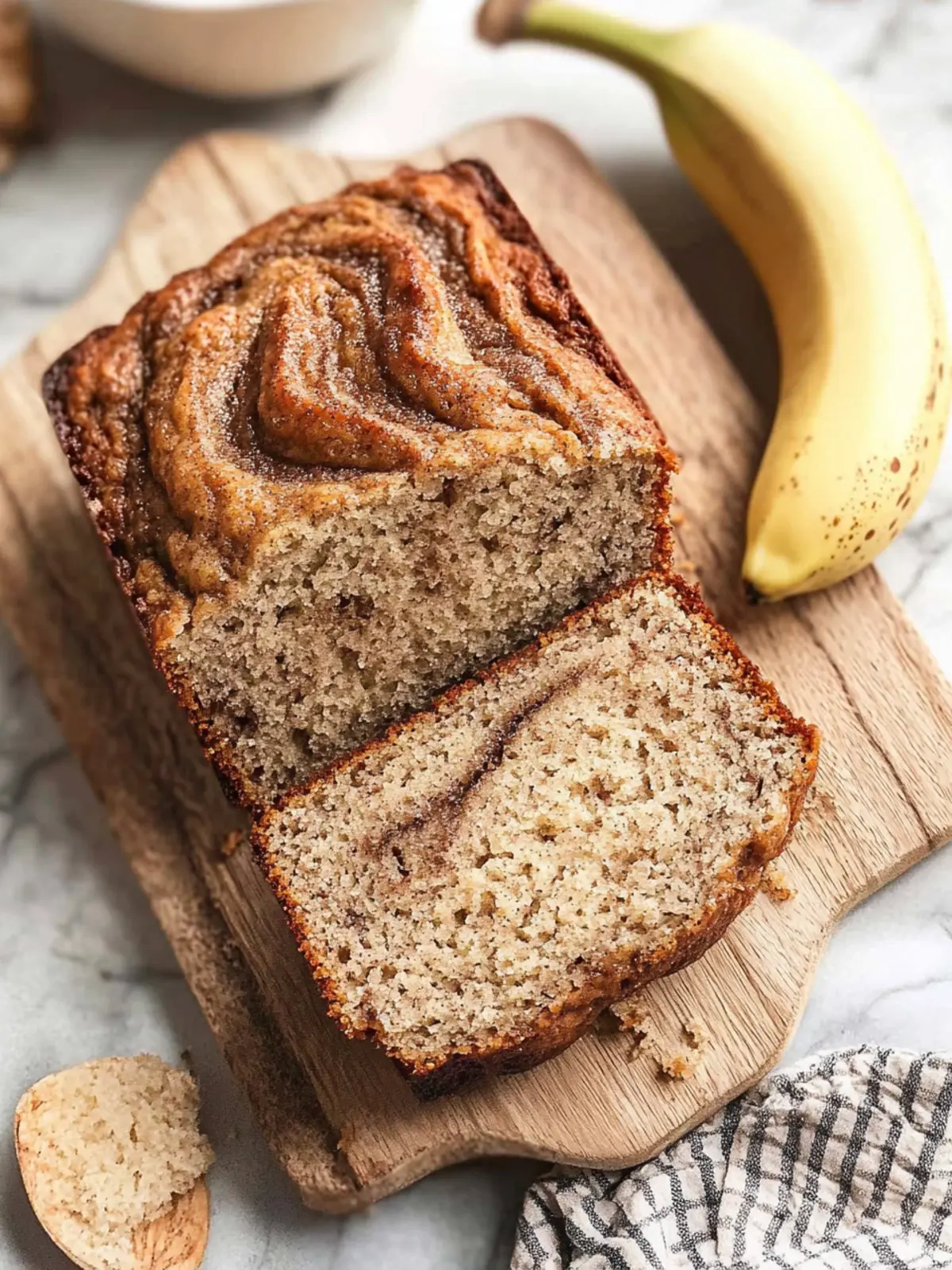 Cinnamon Swirl Banana Bread