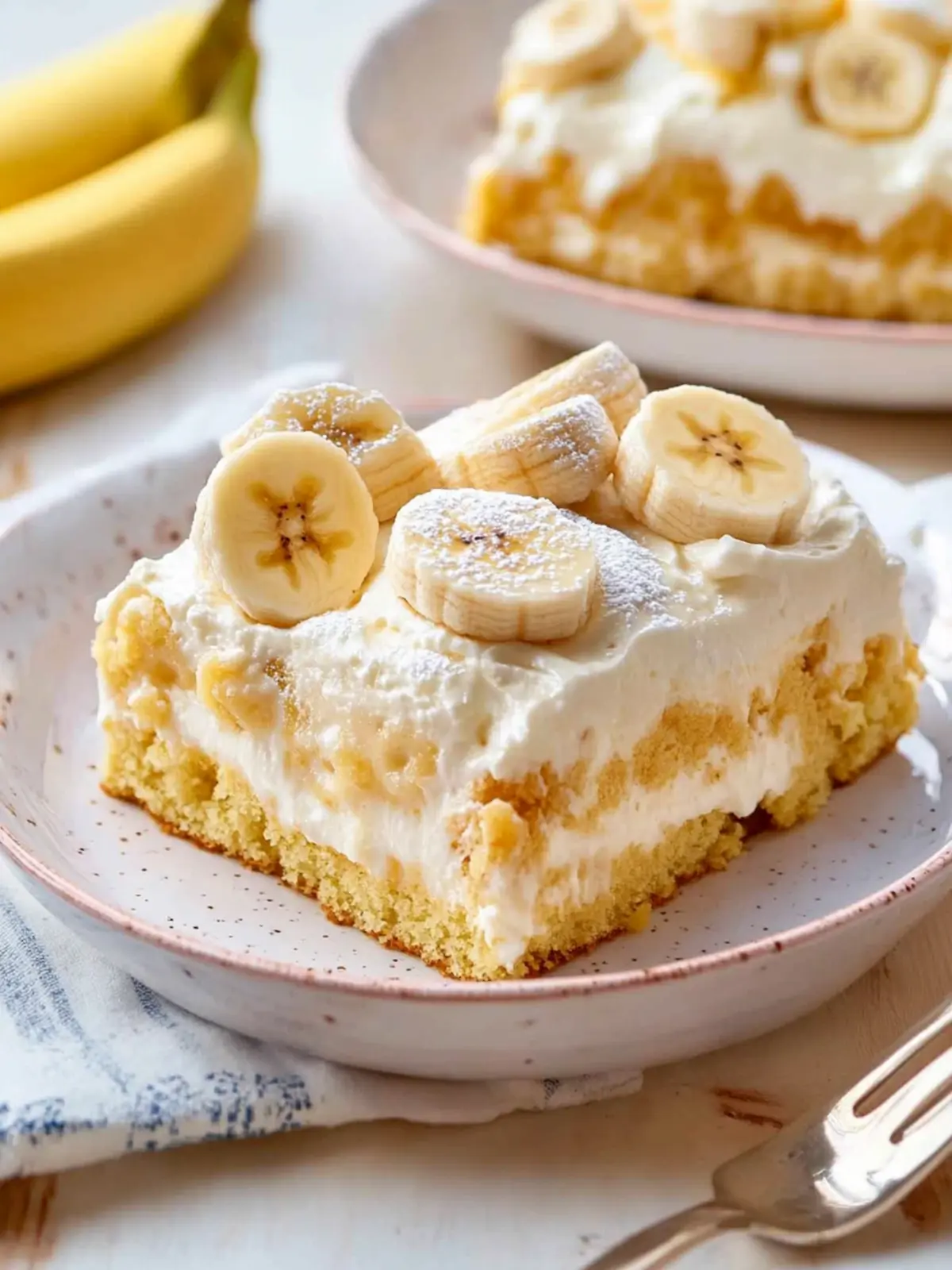 Banana Pudding Poke Cake