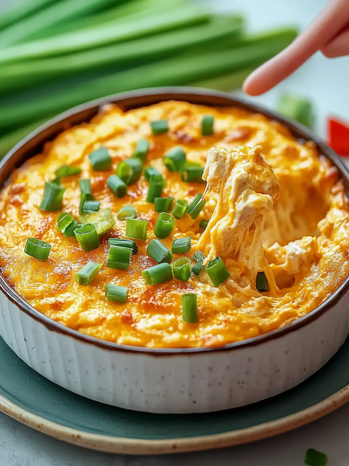 Homemade Air Fryer Buffalo Chicken Dip