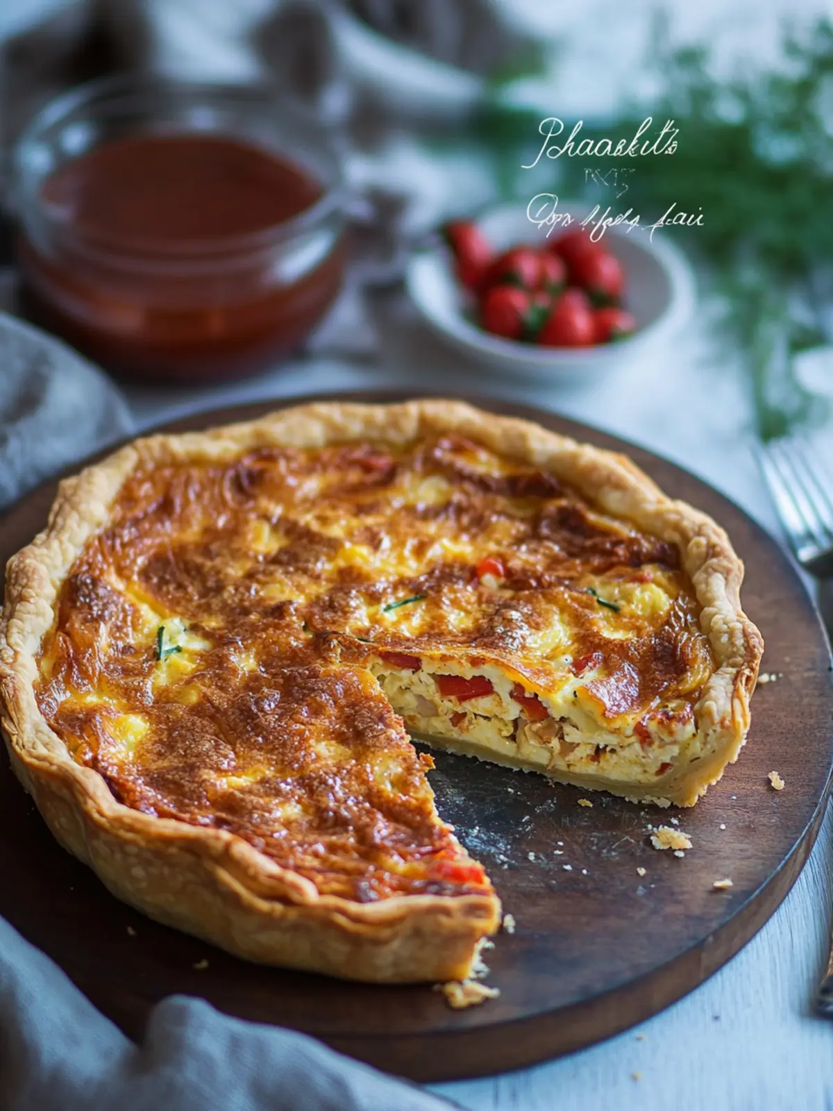 quiche (halal turkey/chicken)