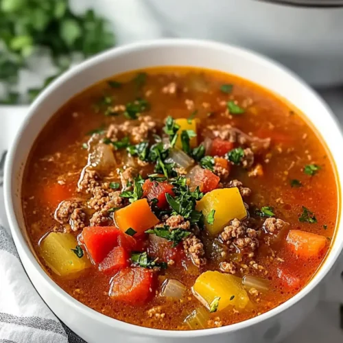 Mouthwatering Instant Pot Ground Beef Soup