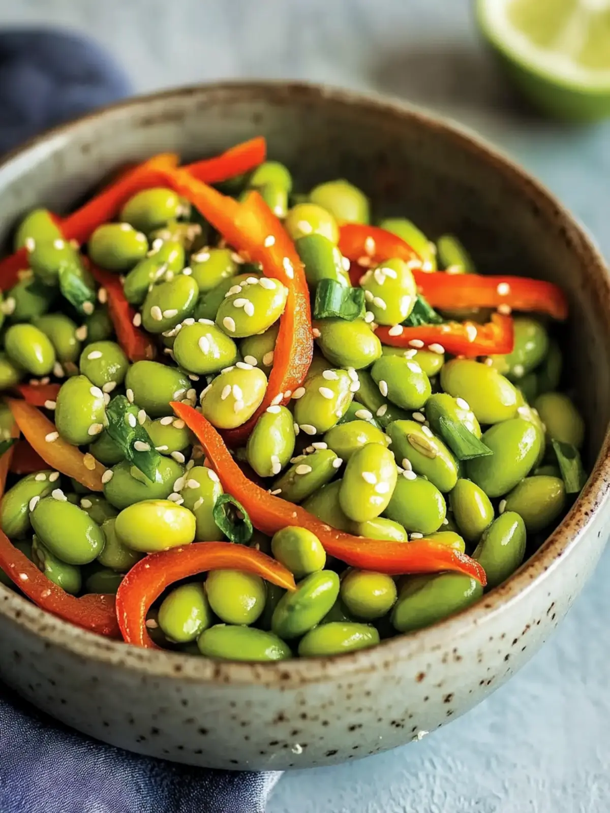 Quick Roasted Edamame Salad