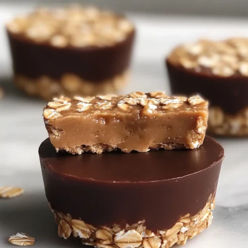 Easy No Bake Peanut Butter Oat Cups