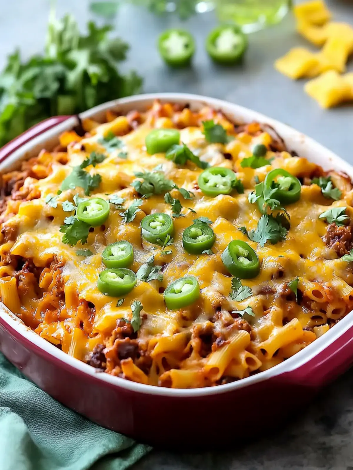 Loaded Taco Pasta Bake
