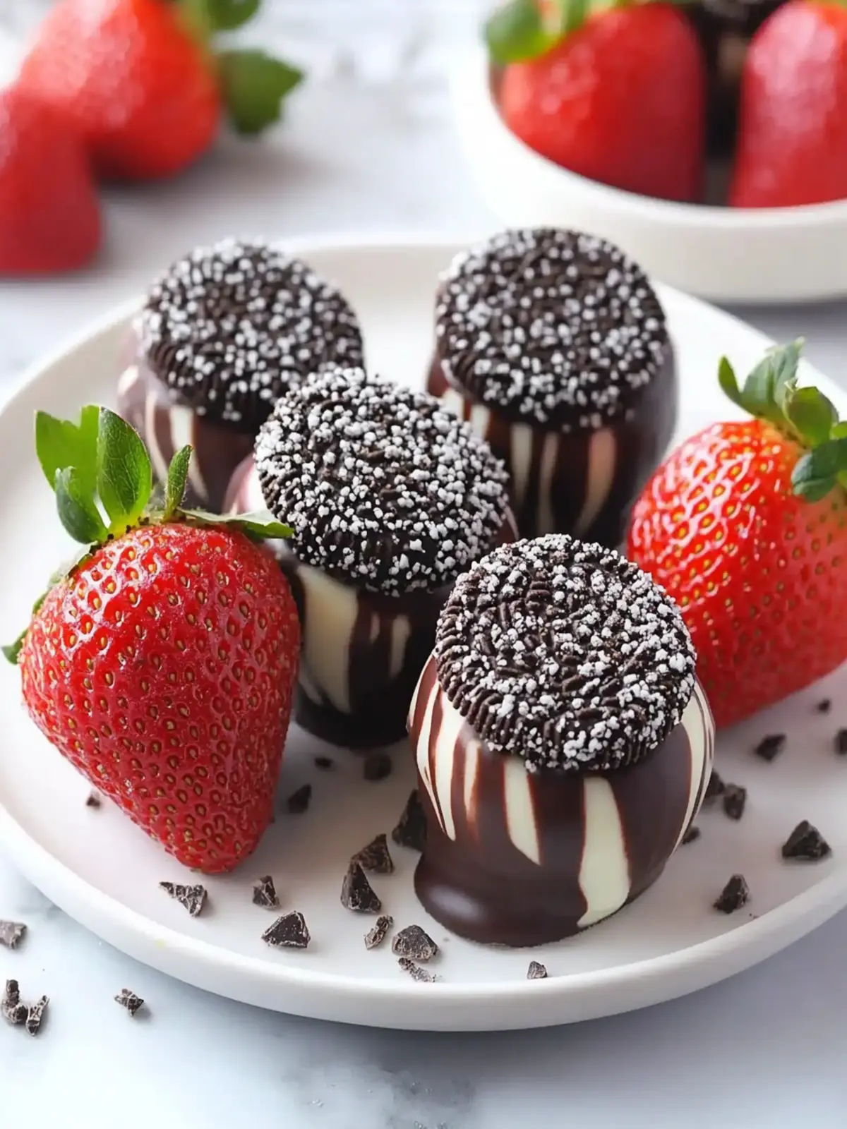 Indulgent Oreo Chocolate Covered Strawberries