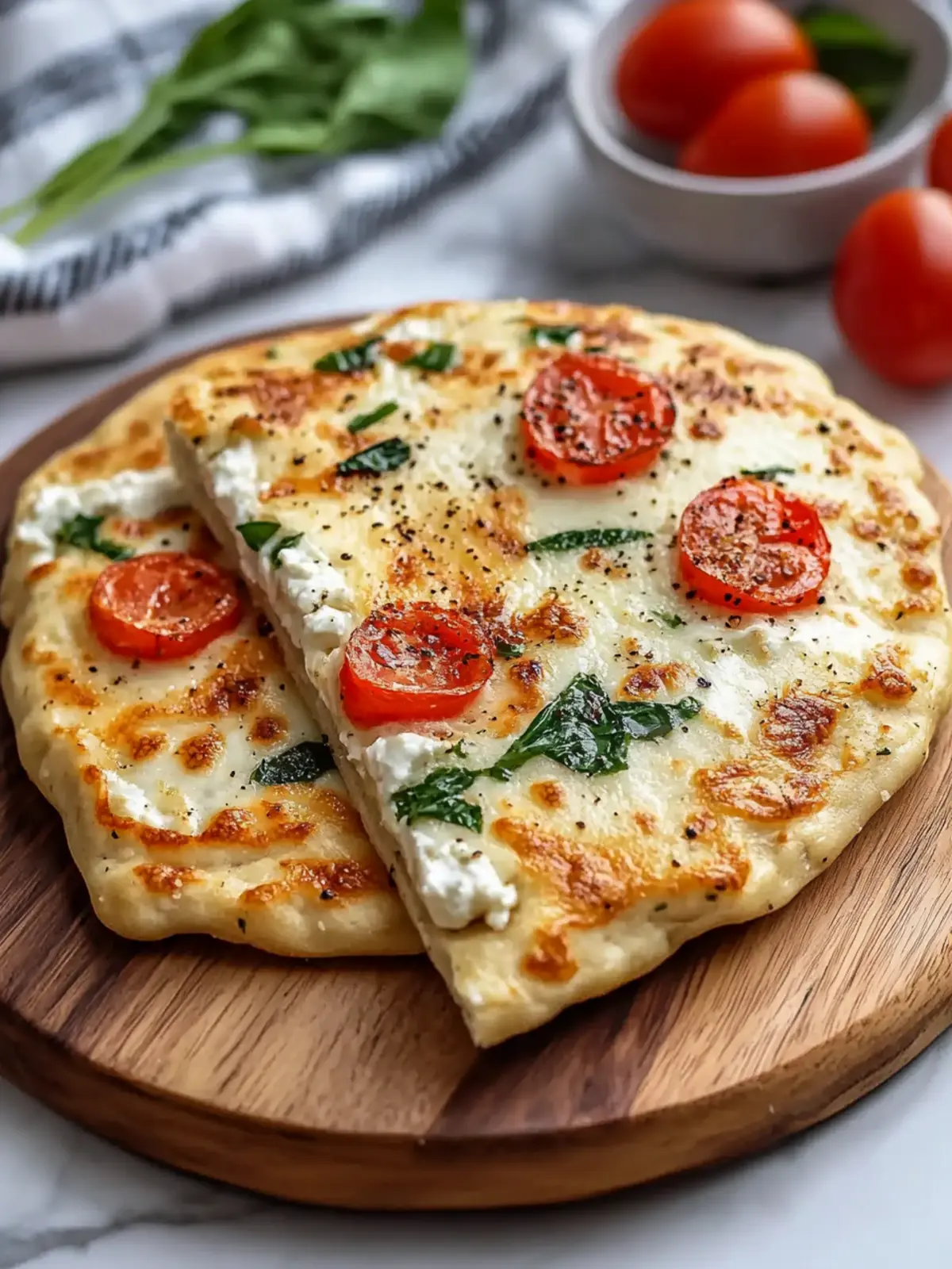Gluten-Free Air Fryer Cottage Cheese Flatbread