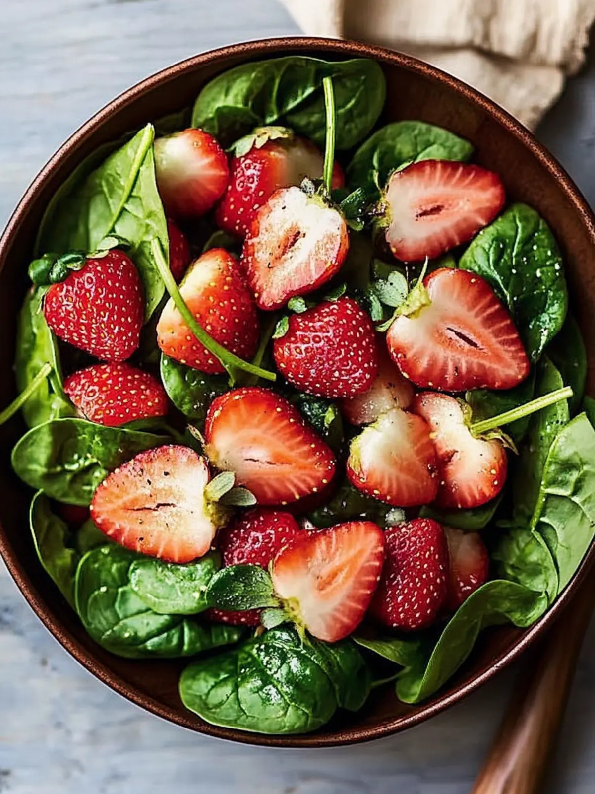 strawberry spinach salad