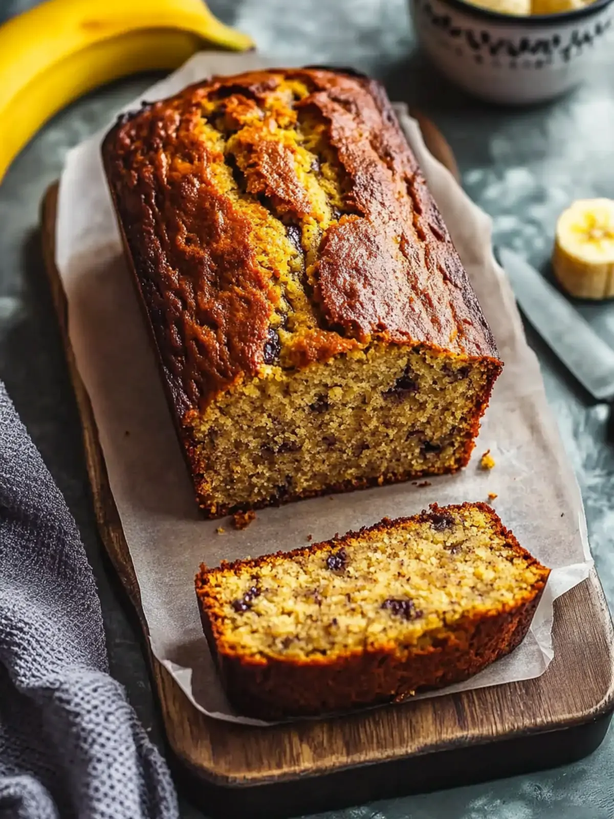 Golden Moist Banana Bread