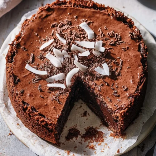 Flourless Chocolate Coconut Cake