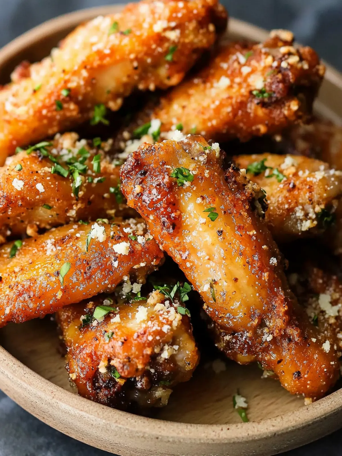 Air Fryer Garlic Parmesan Wings