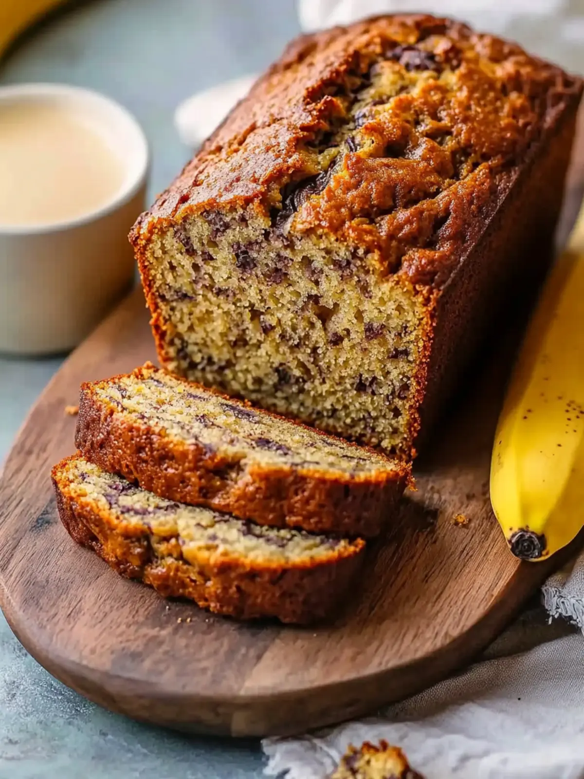 Golden Moist Banana Bread