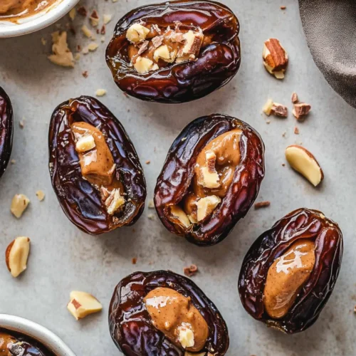 Stuffed Dates with Peanut Butter & Chocolate