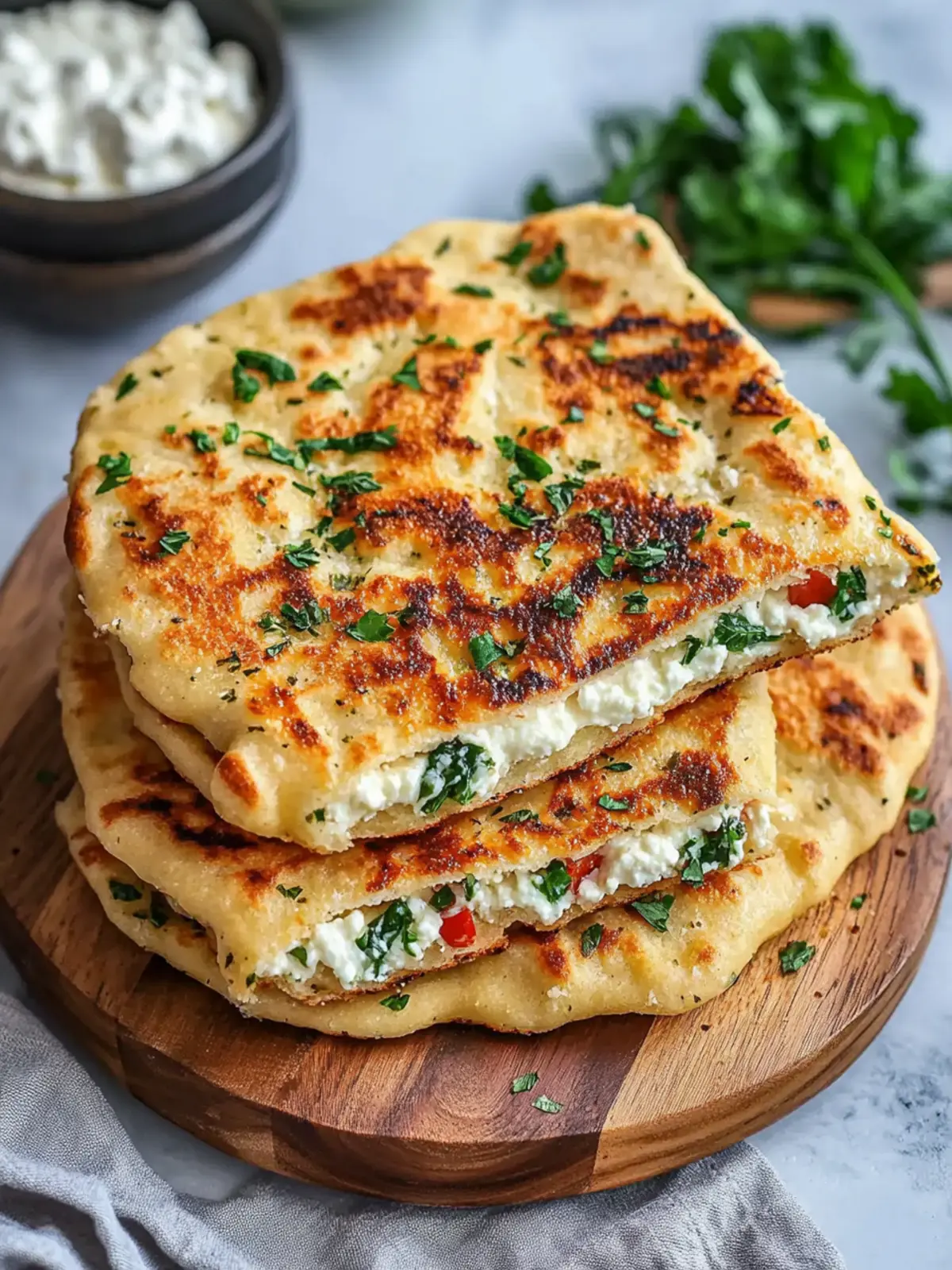 Gluten-Free Air Fryer Cottage Cheese Flatbread