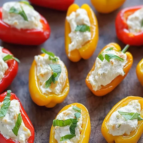 Cream Cheese Stuffed Mini Peppers