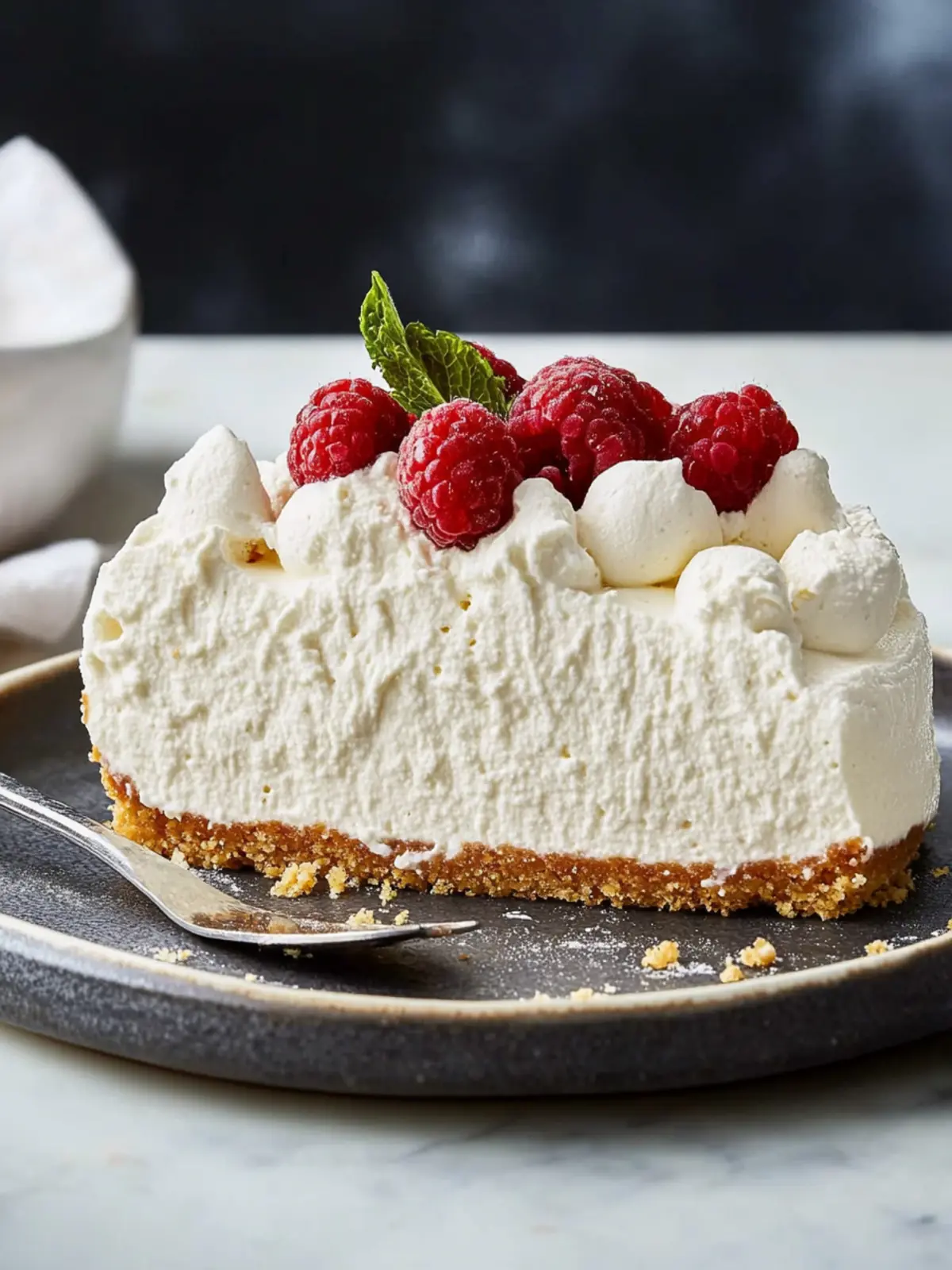 No-Bake Whipped Ricotta Cheesecake