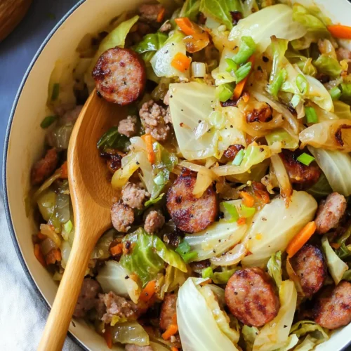 Cabbage and Sausage Skillet