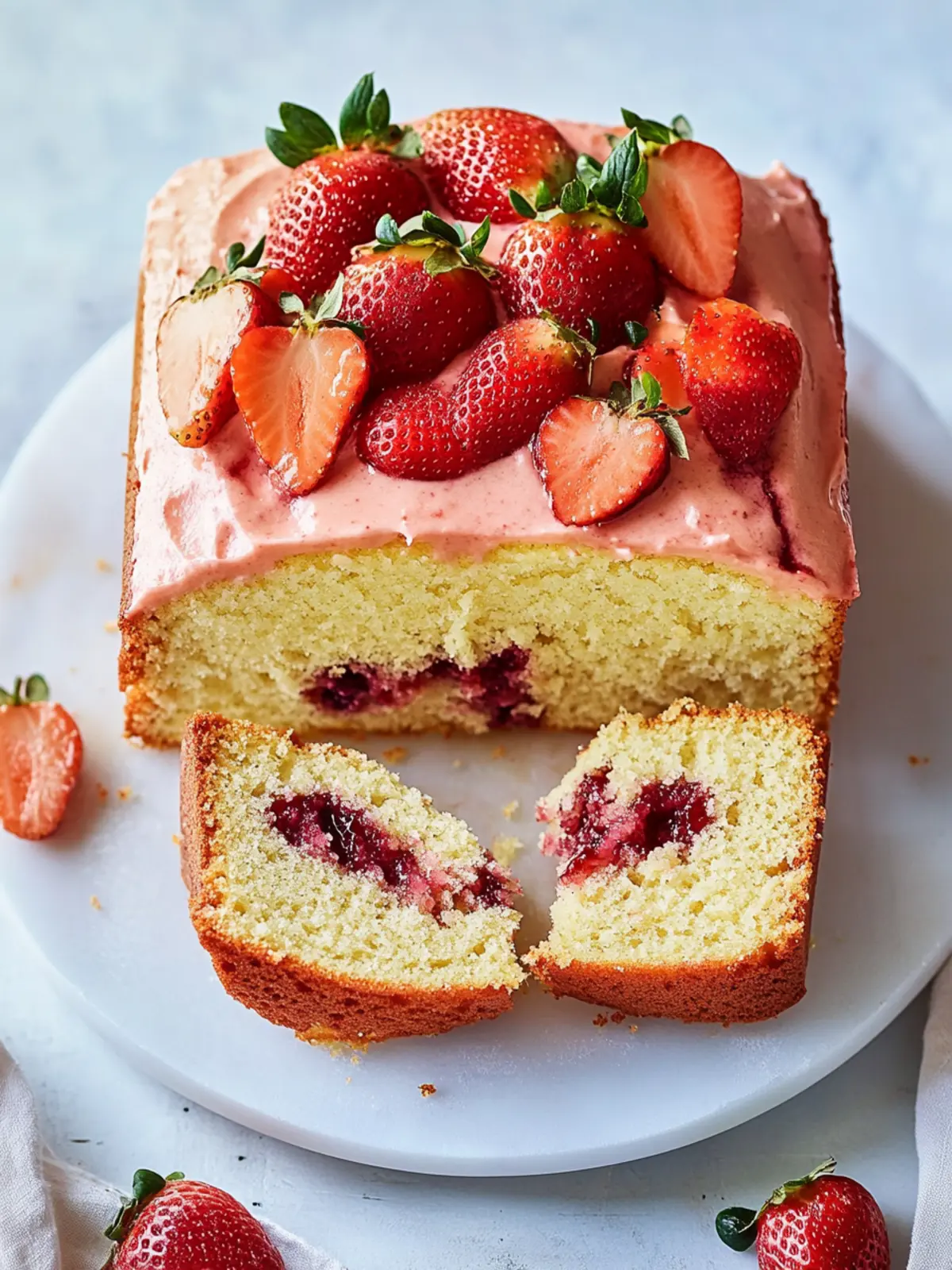 Strawberry Pound Cake