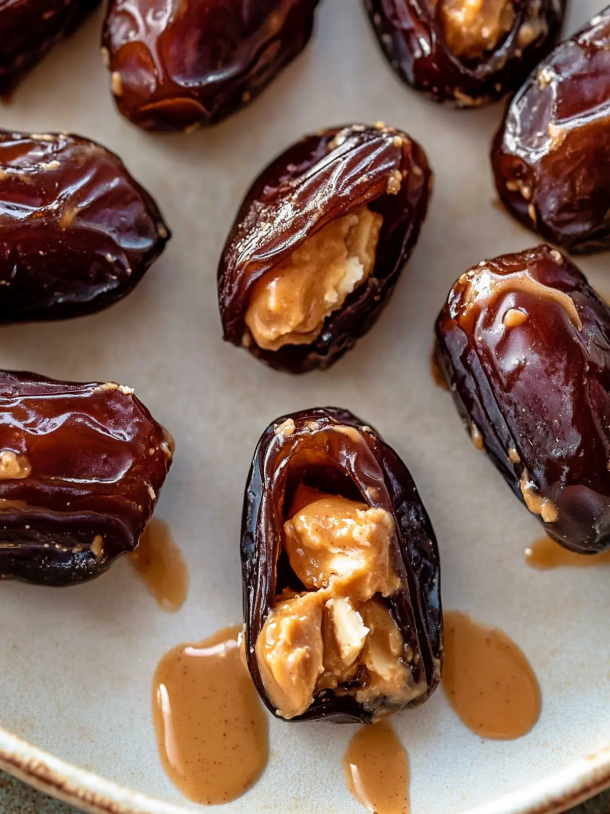 Stuffed Dates with Peanut Butter & Chocolate