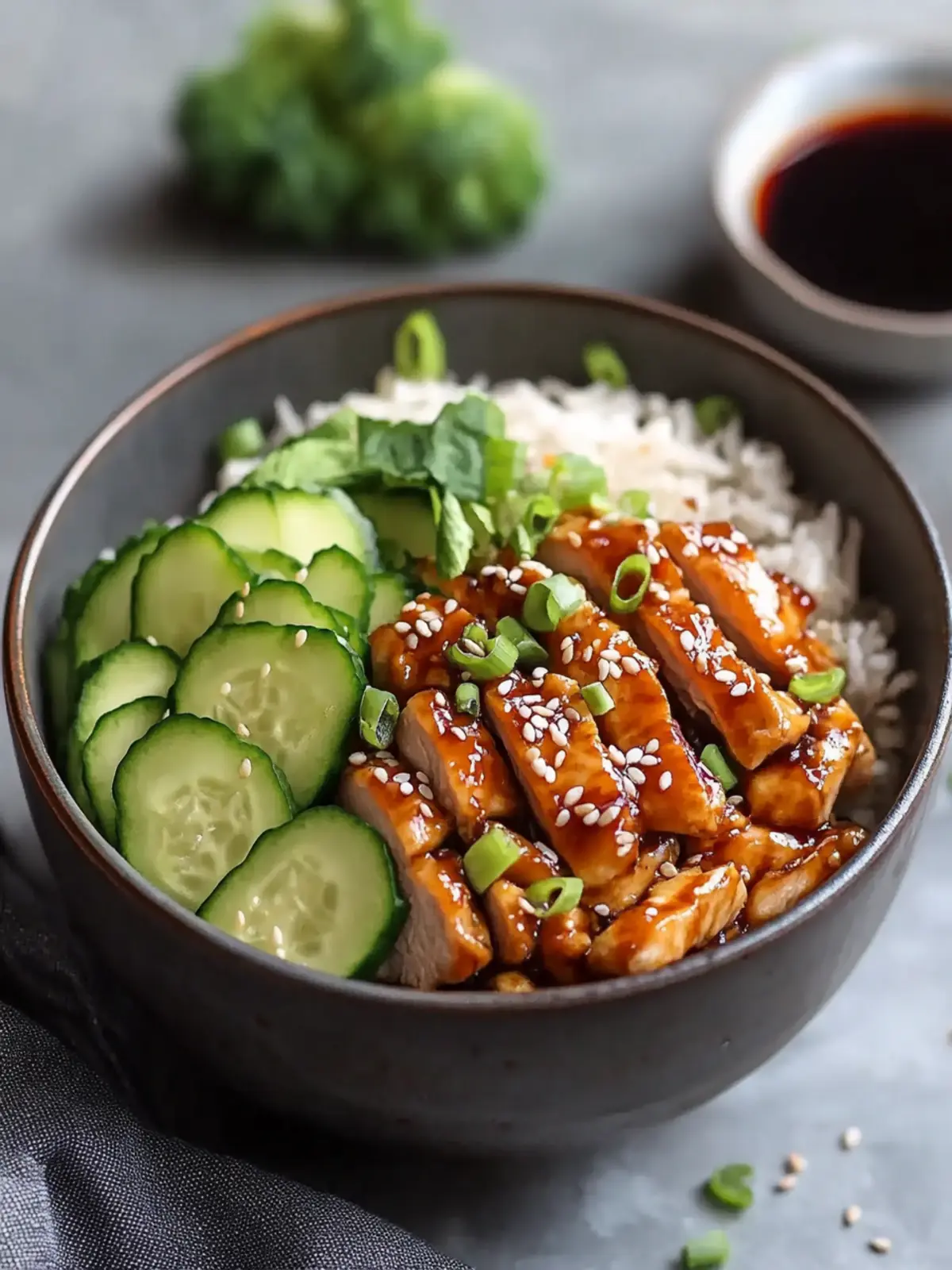 Sticky Chicken Teriyaki Bowl