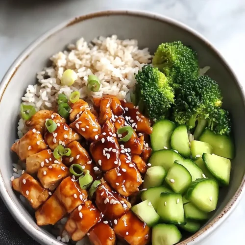 Sticky Chicken Teriyaki Bowl