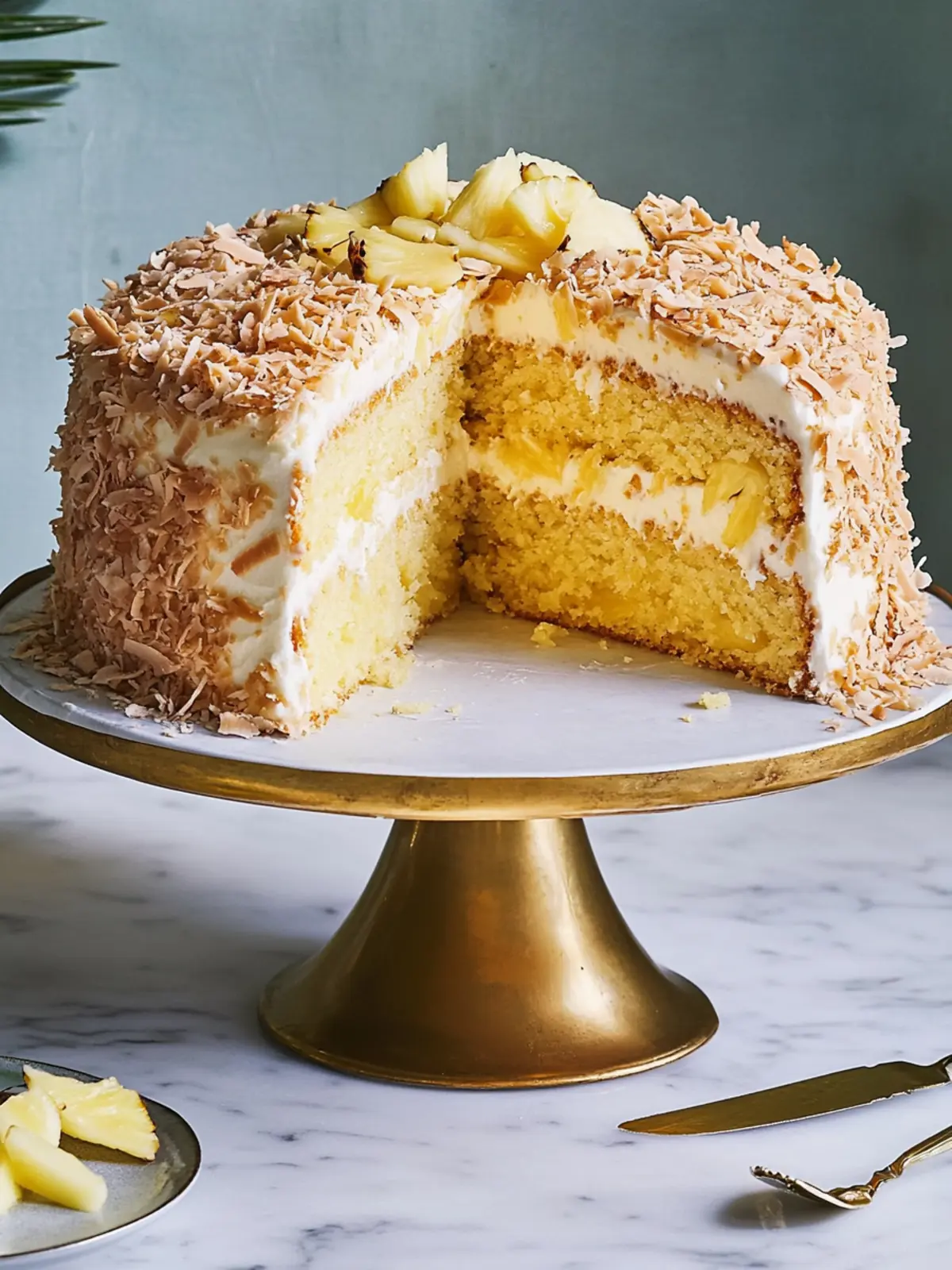 Pineapple Coconut Cake