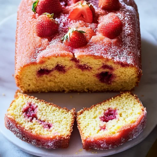 Strawberry Pound Cake