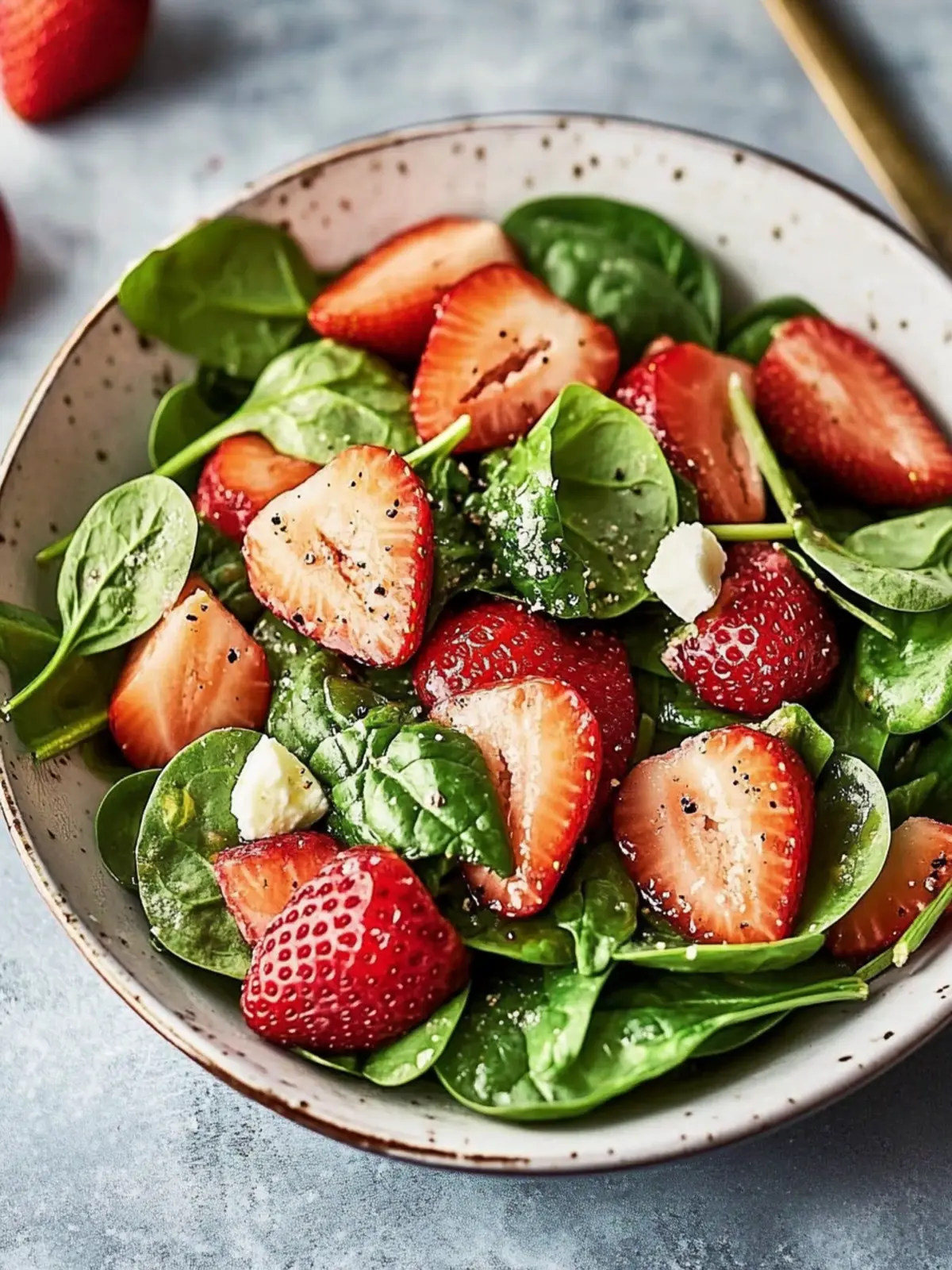 strawberry spinach salad
