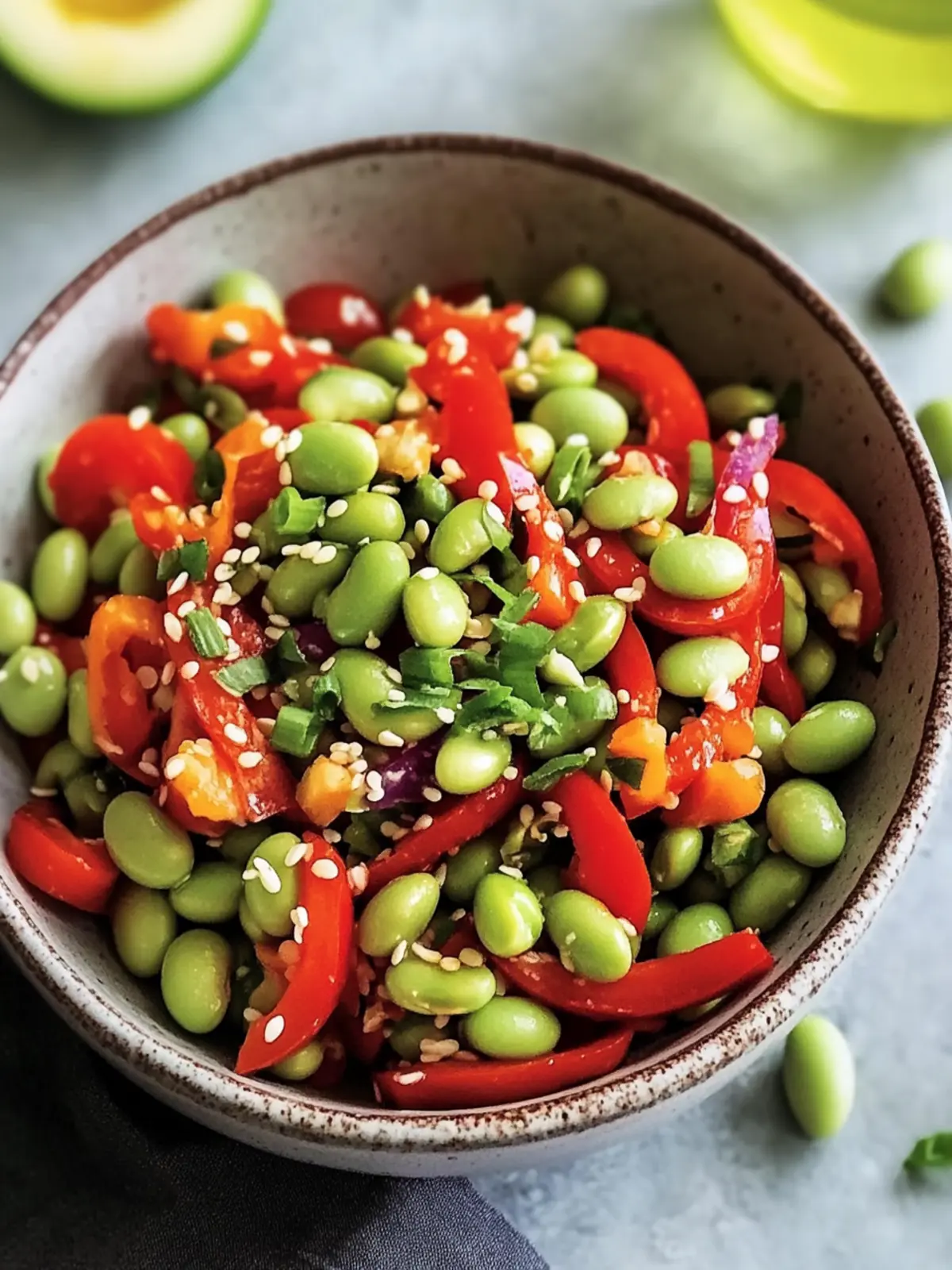 Quick Roasted Edamame Salad