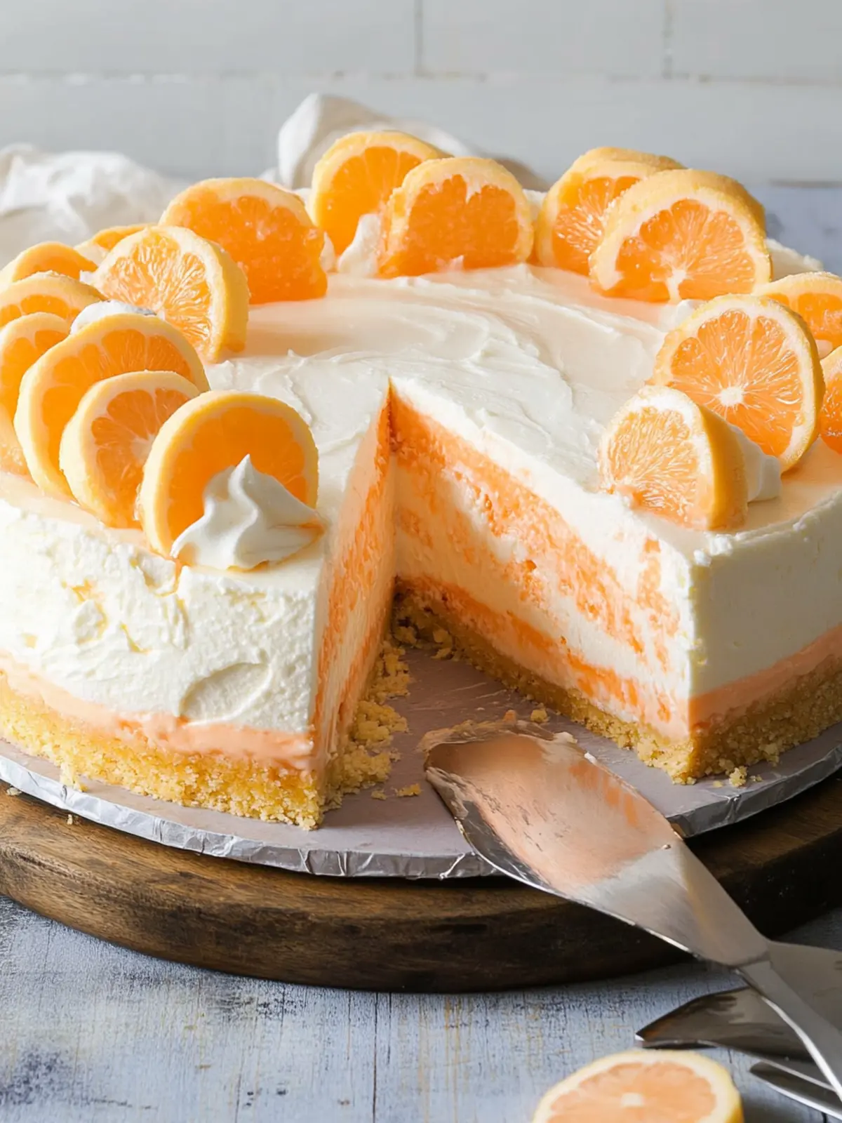 No-Bake Creamsicle Cheesecake