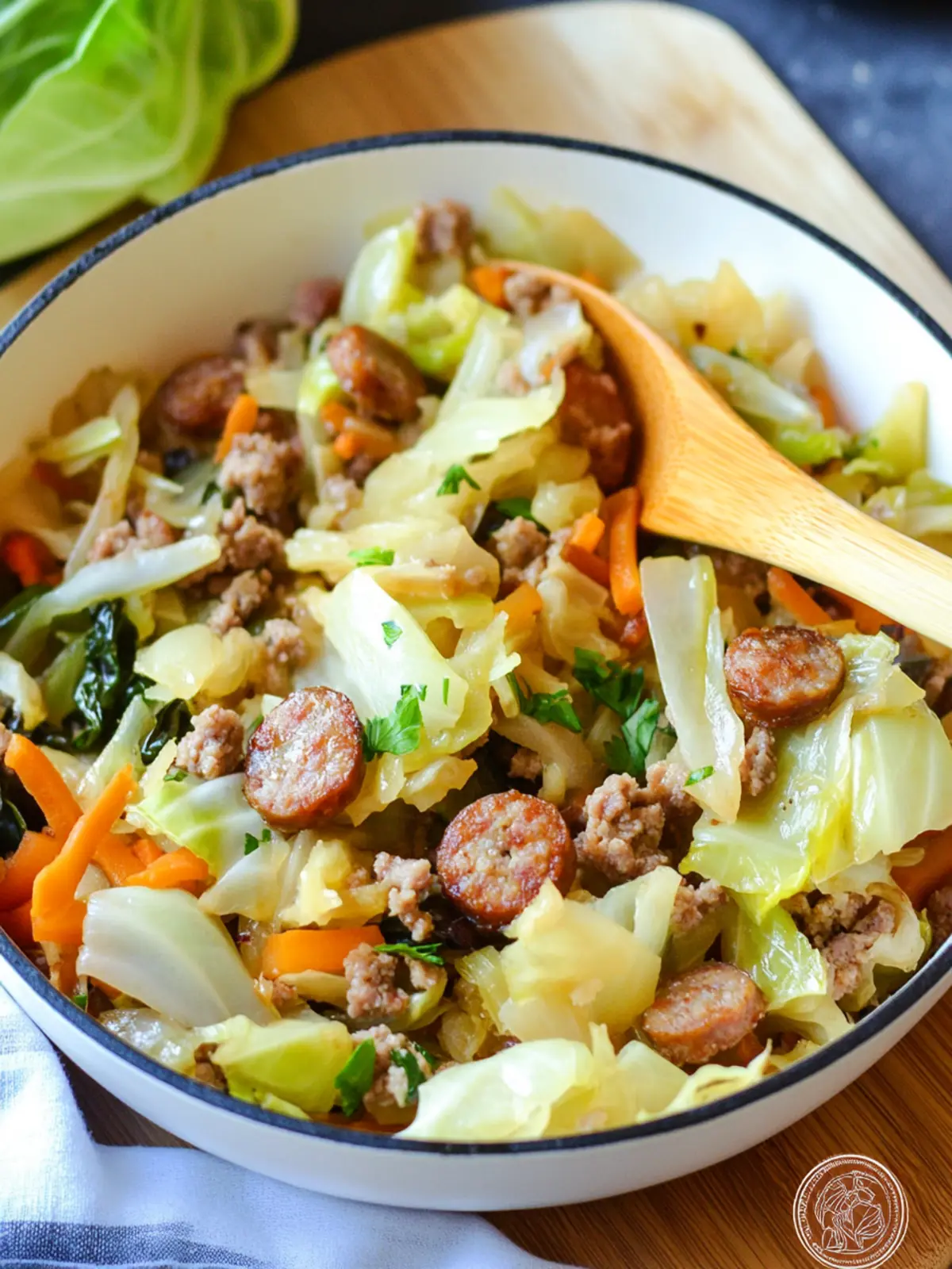 Cabbage and Sausage Skillet