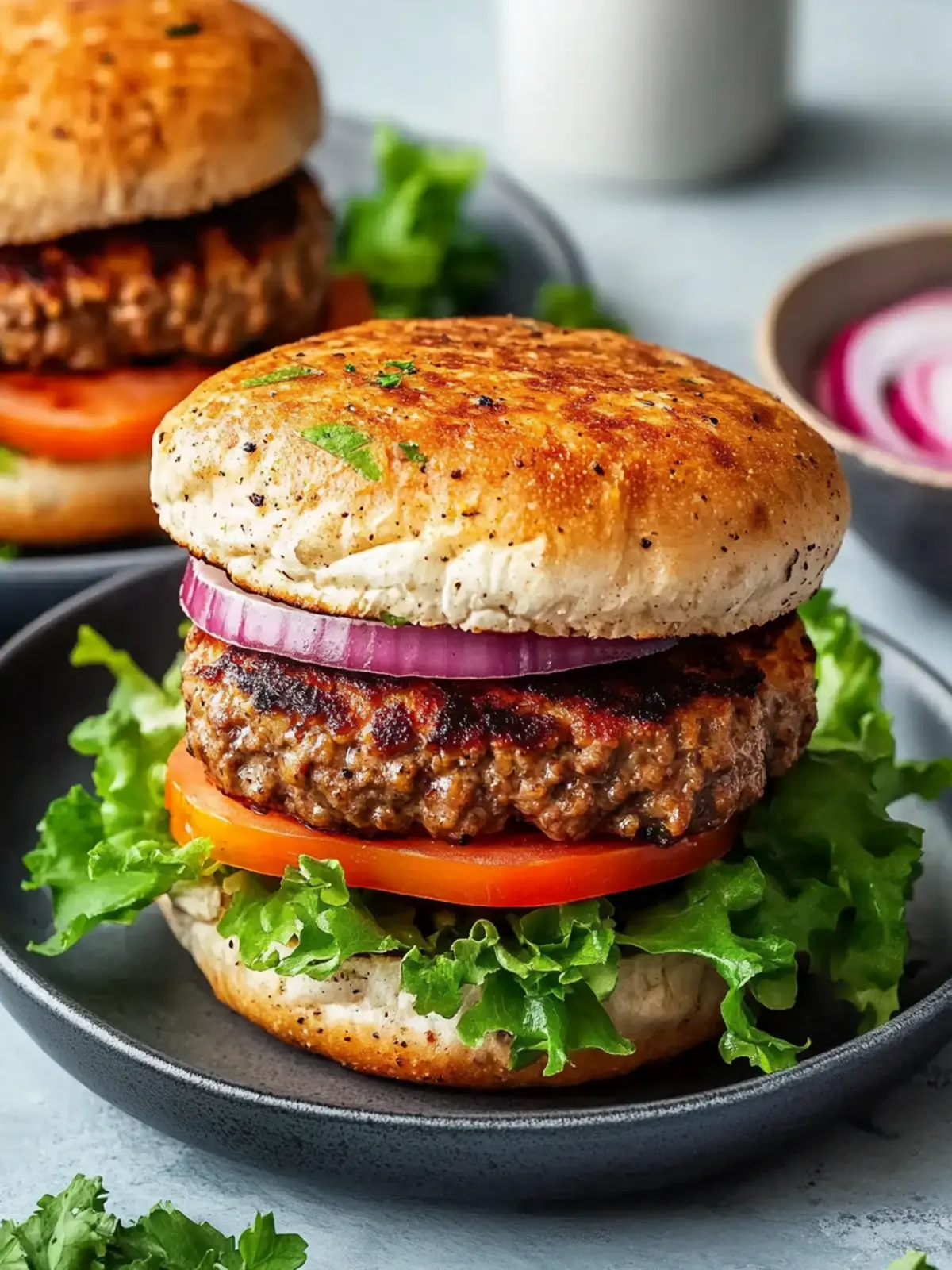 20-Minute Air Fryer Ground Turkey Burgers
