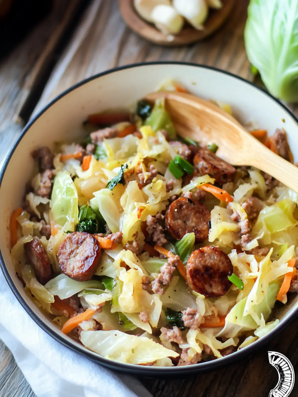 Cabbage and Sausage Skillet