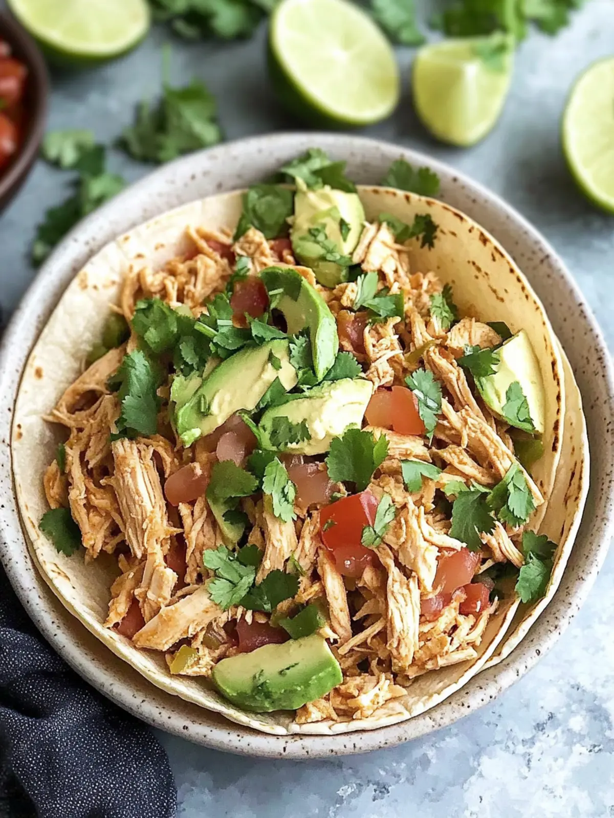 Best Healthy Crockpot Chicken Tacos