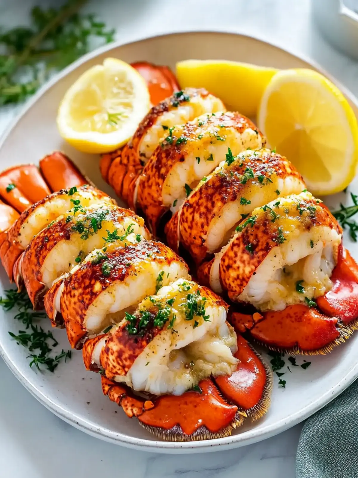 Tender Baked Lobster Tails