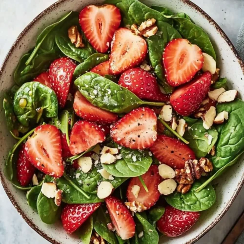 strawberry spinach salad