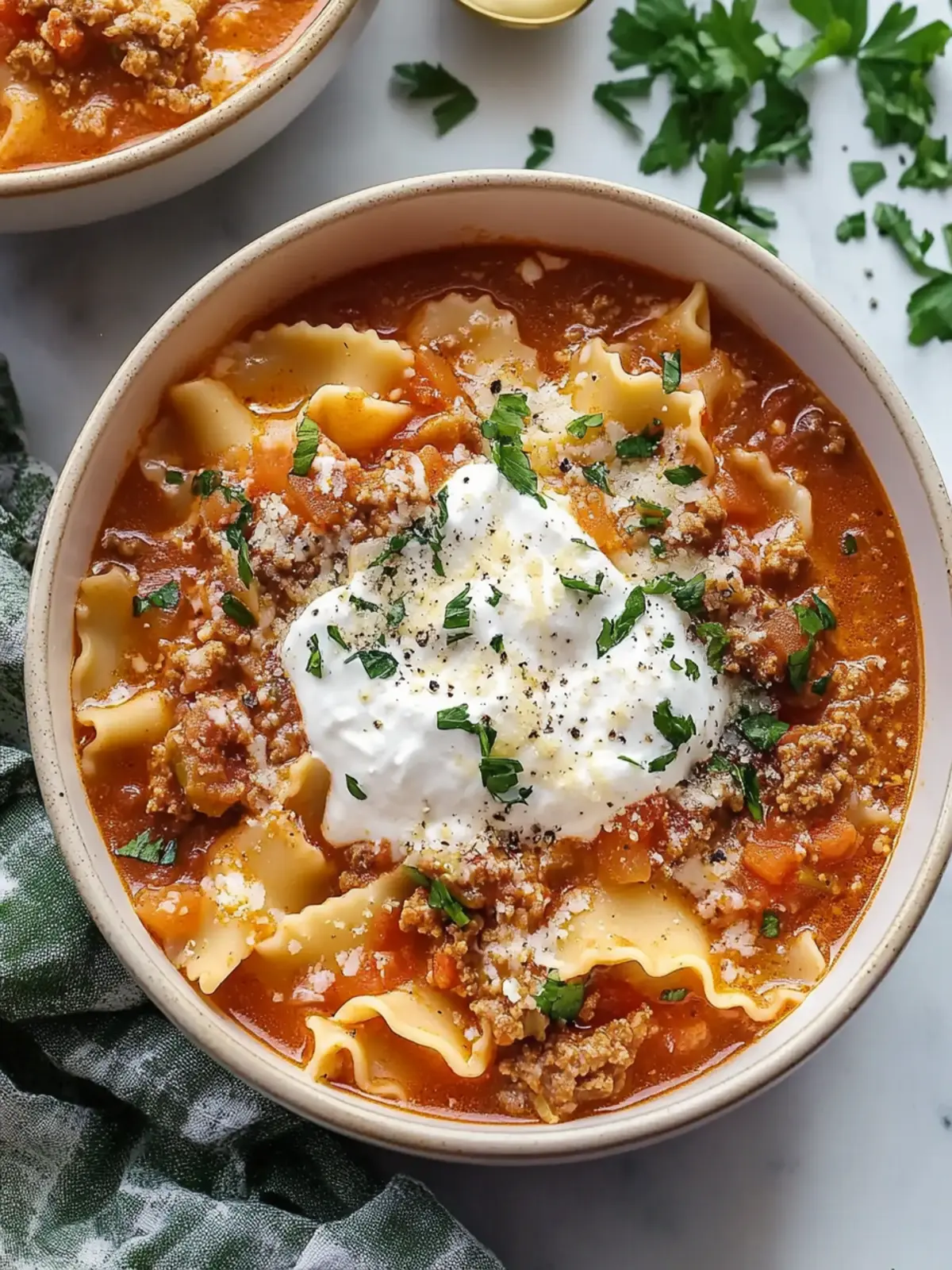 Cozy Instant Pot Lasagna Soup