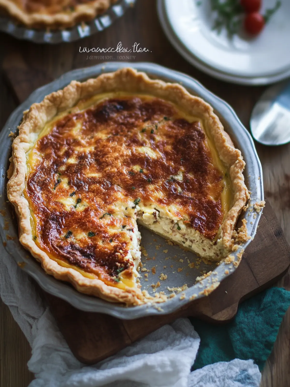 quiche (halal turkey/chicken)