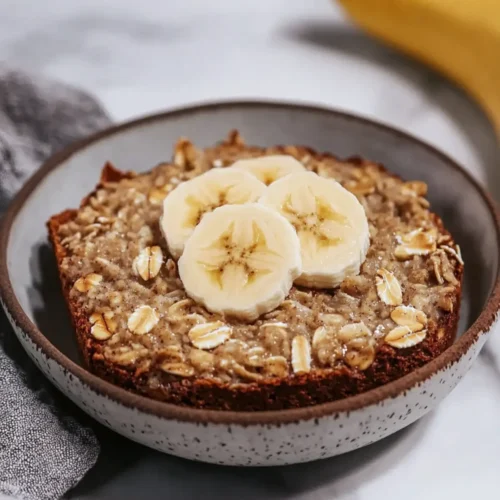 Banana Bread Baked Oatmeal