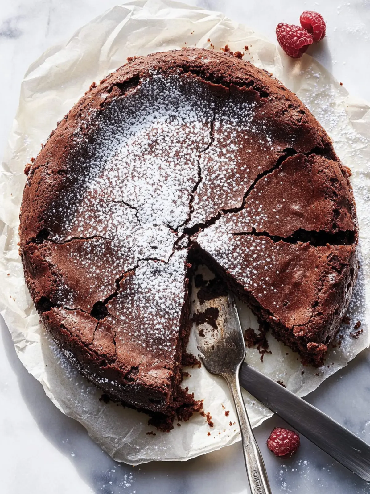 Flourless Chocolate Coconut Cake