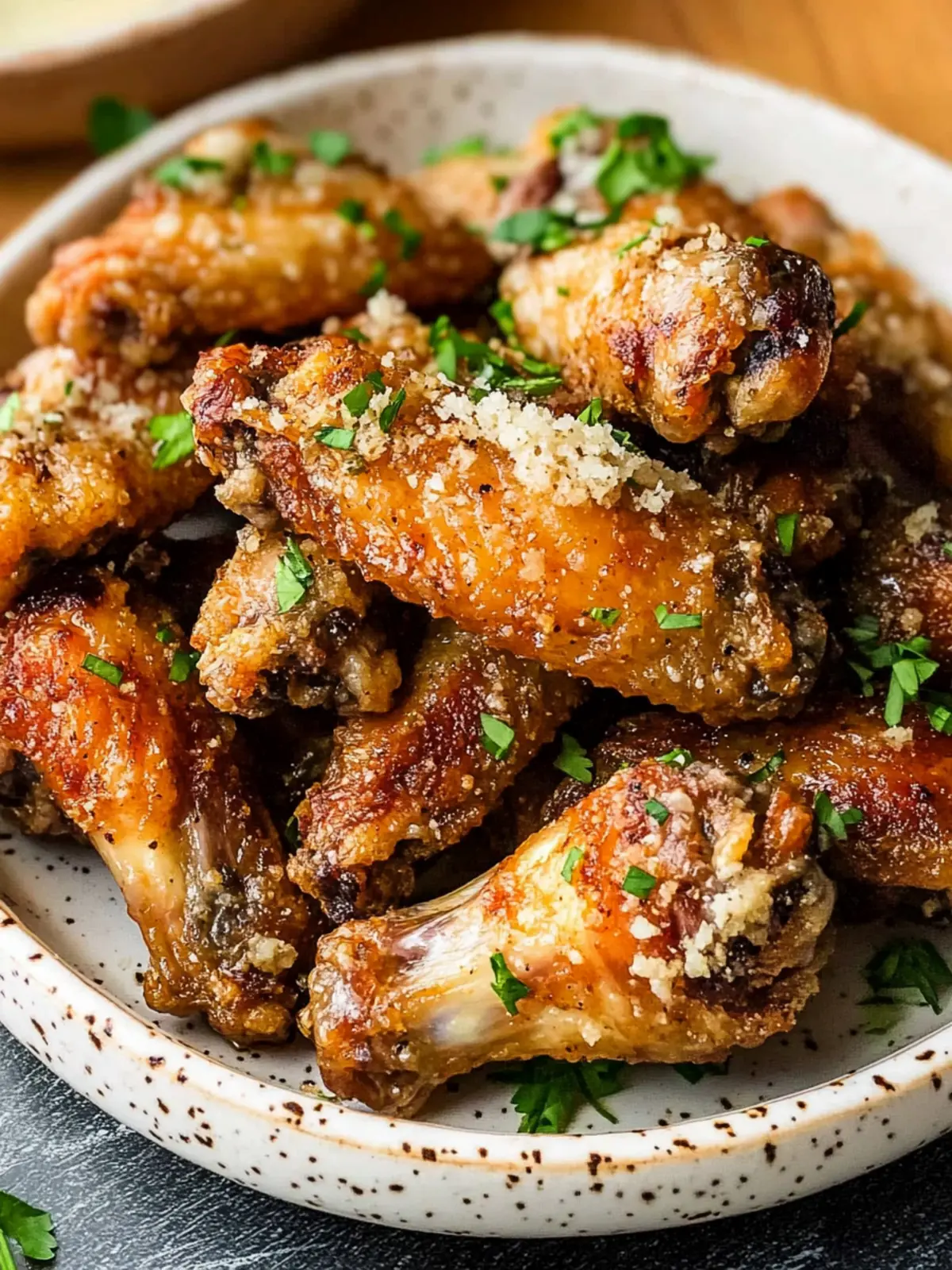 Air Fryer Garlic Parmesan Wings