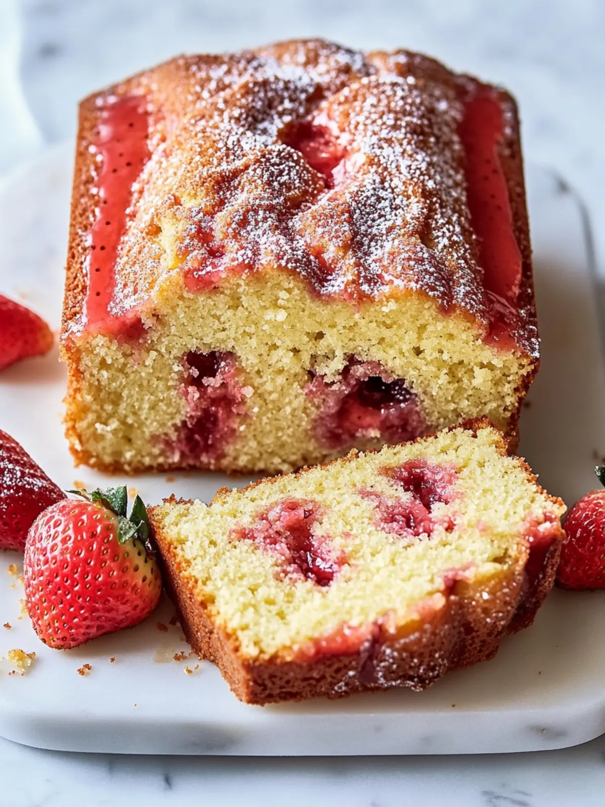 Strawberry Pound Cake
