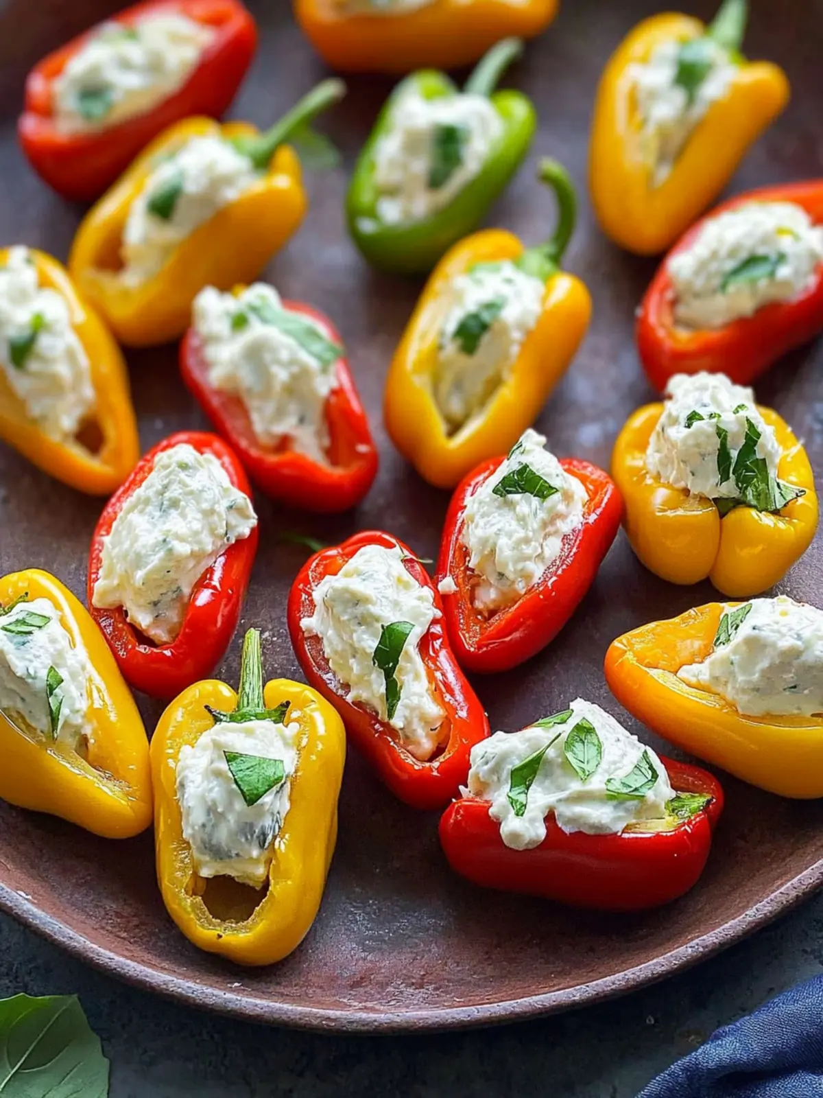 Cream Cheese Stuffed Mini Peppers
