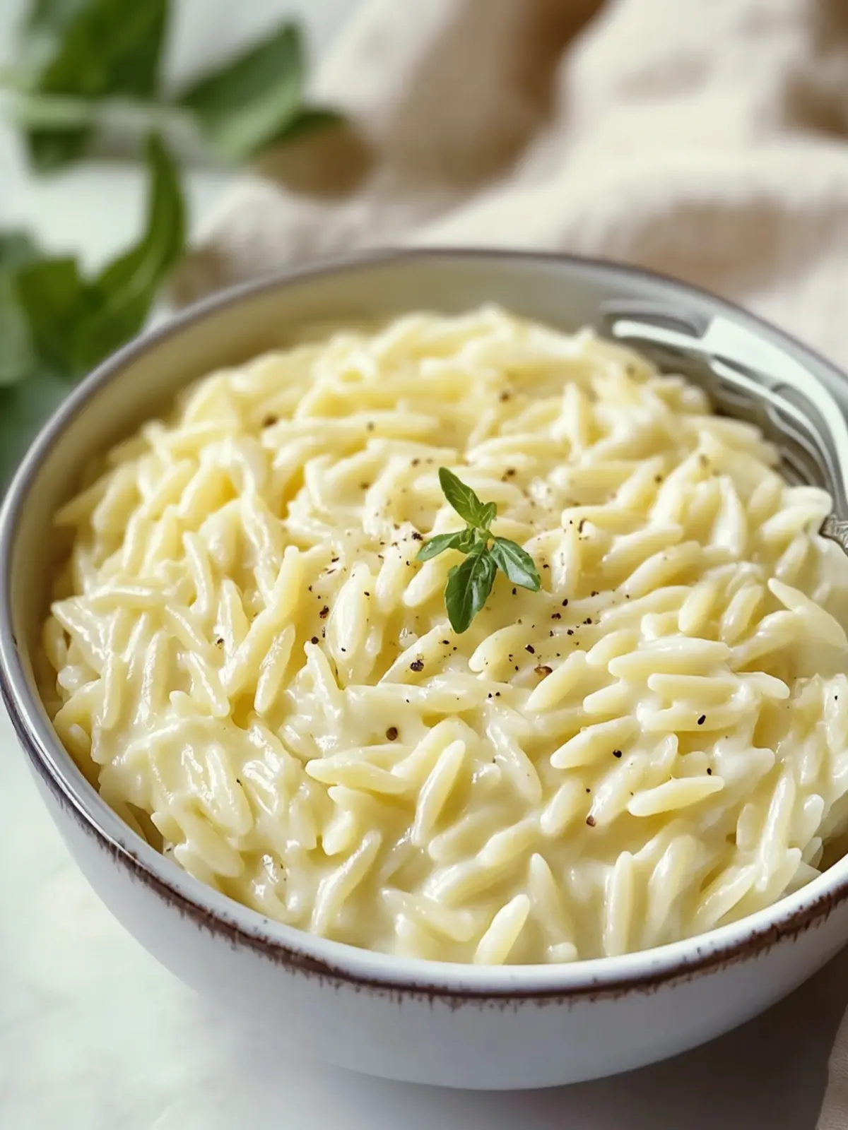 Creamy Cottage Cheese Orzo
