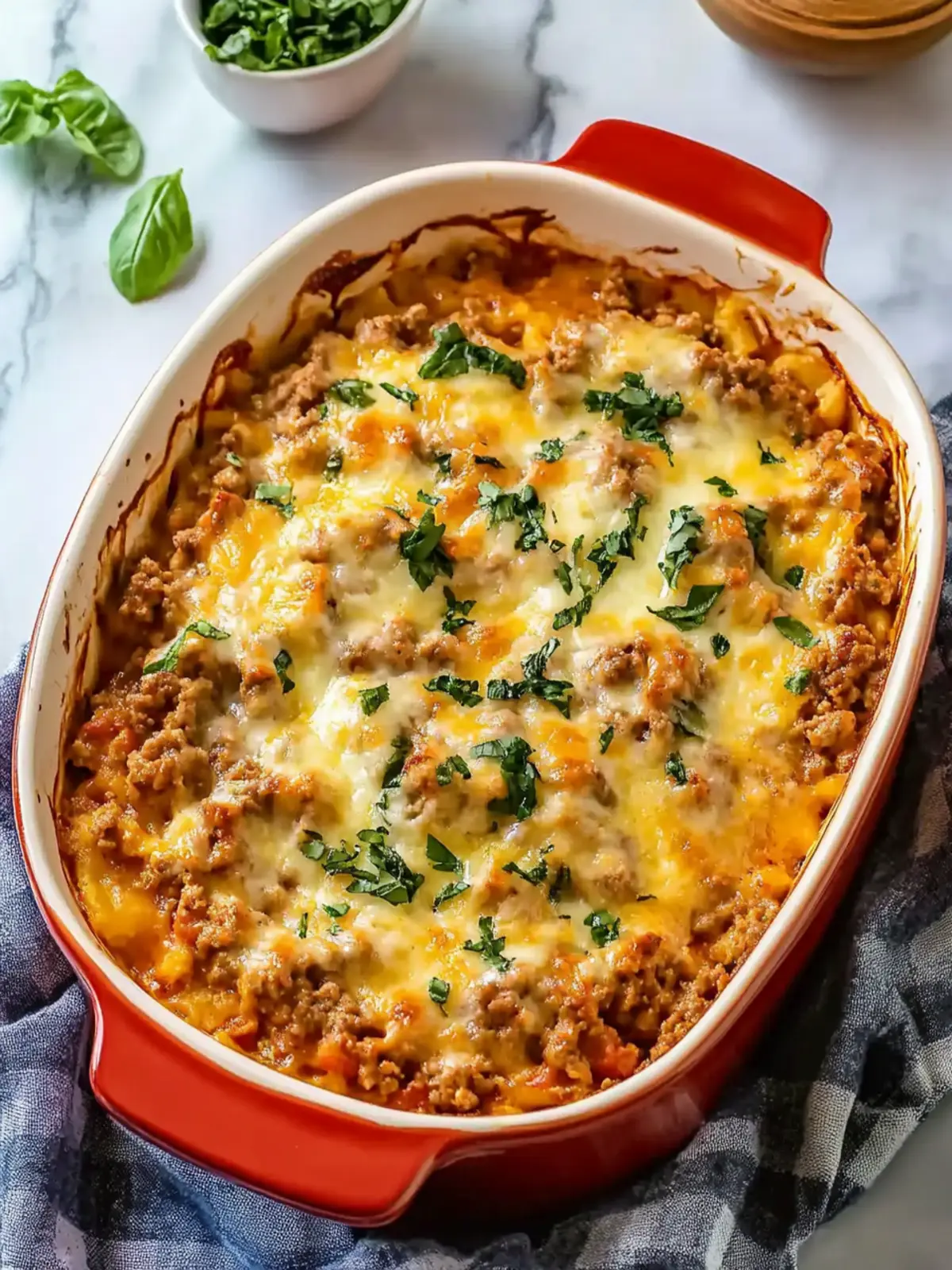 Low Carb Ground Turkey Casserole
