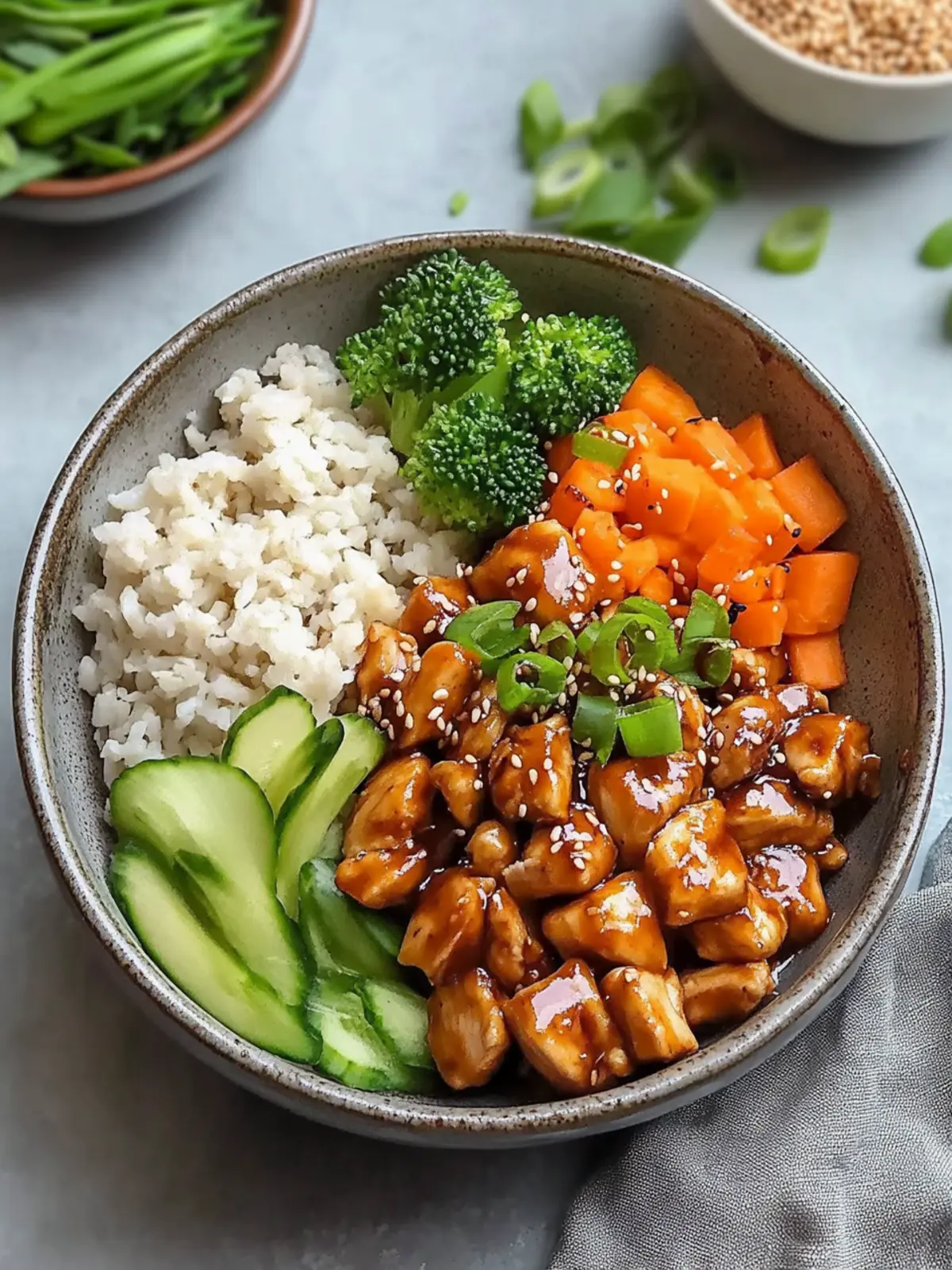 Sticky Chicken Teriyaki Bowl