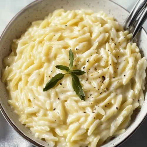Creamy Cottage Cheese Orzo