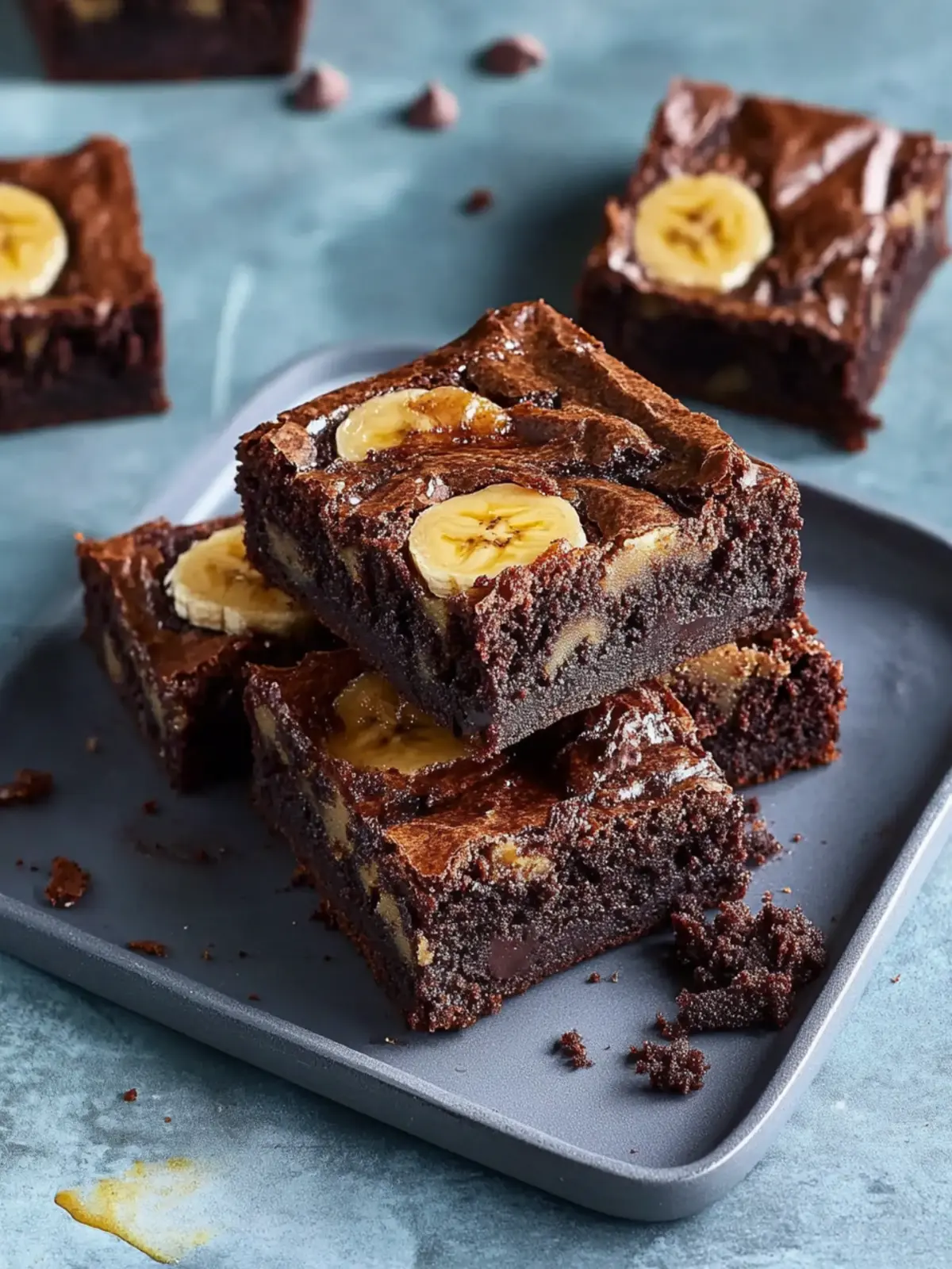 Fudgy Banana Bread Brownies