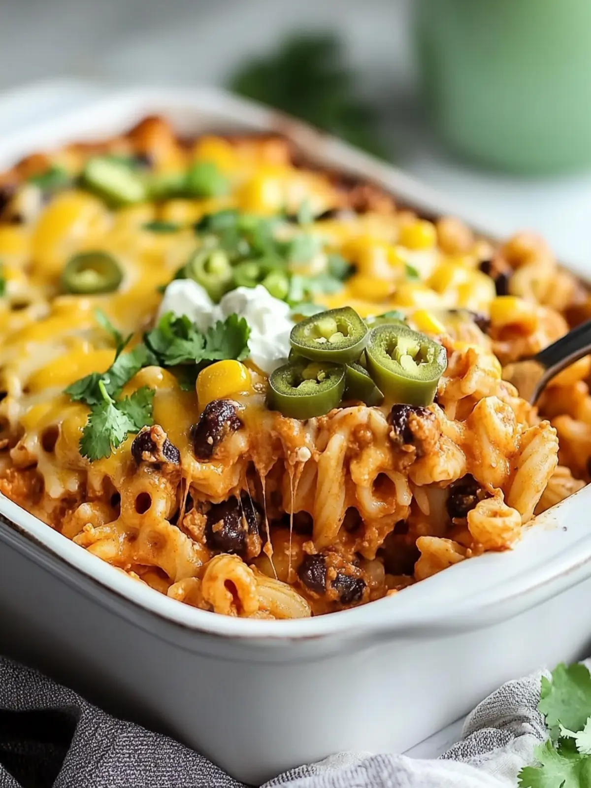 Loaded Taco Pasta Bake