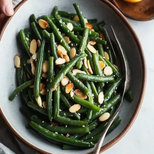 green beans almondine