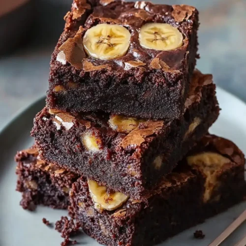 Fudgy Banana Bread Brownies